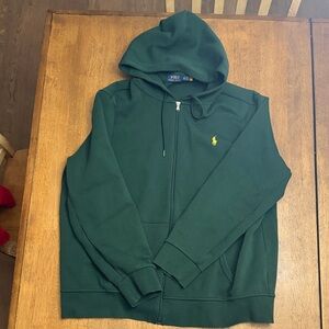 Ralph Lauren Green Zip Up Sweater